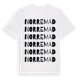 White t-shirt med Norremad ordlek t-shirt