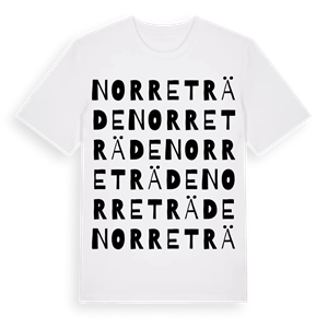 Norreträde ordlek t-shirt – ekologisk bomull t-shirt från Pinshirt
