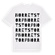 White t-shirt med Norretstorp ordlek t-shirt