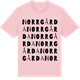 Pink Cotton t-shirt med Norrgårda ordlek t-shirt