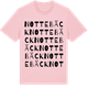 Pink Cotton t-shirt med Nottebäck ordlek t-shirt