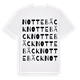 White t-shirt med Nottebäck ordlek t-shirt