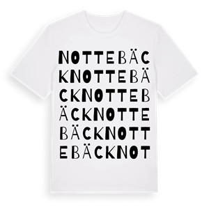 Nottebäck ordlek t-shirt – ekologisk bomull t-shirt från Pinshirt