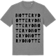 Mid Heather Gray t-shirt med Notteryd ordlek t-shirt