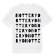 White t-shirt med Notteryd ordlek t-shirt