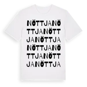 Nöttja ordlek t-shirt – ekologisk bomull t-shirt från Pinshirt