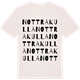 Vintage White t-shirt med Nottrakulla ordlek t-shirt
