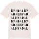 Vintage White t-shirt med Nyadal ordlek t-shirt