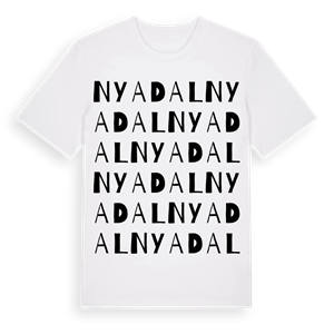 Nyadal ordlek t-shirt – ekologisk bomull t-shirt från Pinshirt