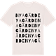 Vintage White t-shirt med Nyagärde ordlek t-shirt