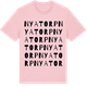 Pink Cotton t-shirt med Nyatorp ordlek t-shirt