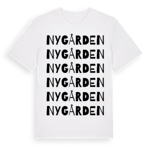 Nygården ordlek t-shirt – ekologisk bomull t-shirt från Pinshirt