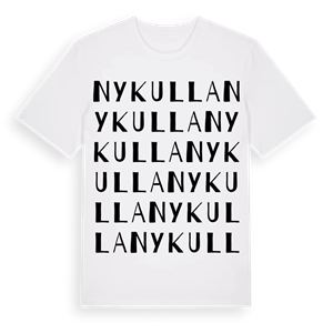 Nykulla ordlek t-shirt – ekologisk bomull t-shirt från Pinshirt