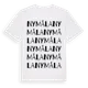White t-shirt med Nymåla ordlek t-shirt
