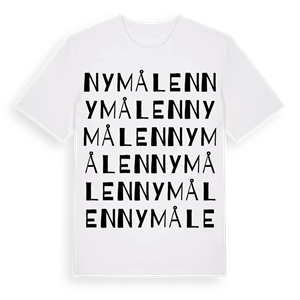 Nymålen ordlek t-shirt – ekologisk bomull t-shirt från Pinshirt