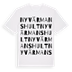 Nyvärmanshult ordlek t-shirt