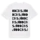 White t-shirt med Odensjö ordlek t-shirt