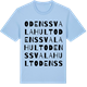 Blue Soul t-shirt med Odenssvalahult ordlek t-shirt
