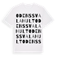 Odenssvalahult ordlek t-shirt