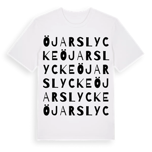 Öjarslycke ordlek t-shirt – ekologisk bomull t-shirt från Pinshirt