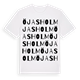 White t-shirt med Öjasholm ordlek t-shirt