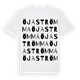 White t-shirt med Öjaströmma ordlek t-shirt
