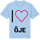 Blue Soul t-shirt med Jag älskar Öje t-shirt stort tryck