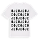 White t-shirt med Öje ordlek t-shirt