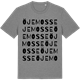 Mid Heather Gray t-shirt med Öje mosse ordlek t-shirt