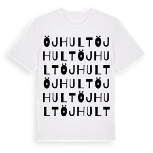 Öjhult ordlek t-shirt – ekologisk bomull t-shirt från Pinshirt