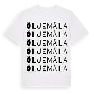 Öljemåla ordlek t-shirt – ekologisk bomull t-shirt från Pinshirt