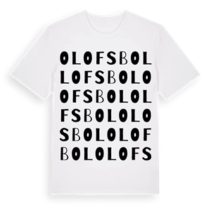 Olofsbol ordlek t-shirt – ekologisk bomull t-shirt från Pinshirt