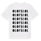White t-shirt med Olofsbol ordlek t-shirt