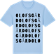Blue Soul t-shirt med Olofsgård ordlek t-shirt