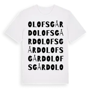 Olofsgård ordlek t-shirt – ekologisk bomull t-shirt från Pinshirt