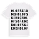 White t-shirt med Olofsgården ordlek t-shirt