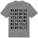Mid Heather Gray t-shirt med Olofslycke ordlek t-shirt