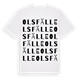 Olsfälle ordlek t-shirt