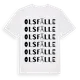 White t-shirt med Olsfälle ordlek t-shirt