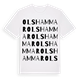White t-shirt med Olshammar ordlek t-shirt