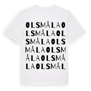 Olsmåla ordlek t-shirt – ekologisk bomull t-shirt från Pinshirt