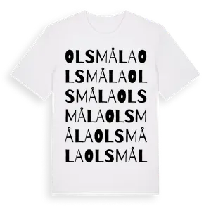Olsmåla ordlek t-shirt – ekologisk bomull t-shirt från Pinshirt