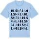 Blue Soul t-shirt med Olsmåla ordlek t-shirt