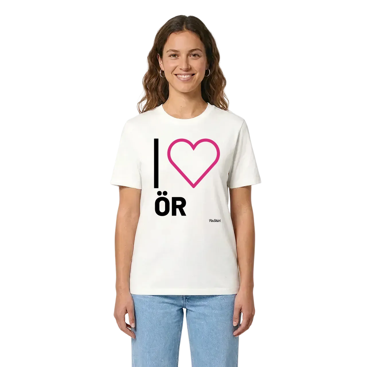 Jag älskar Ör t-shirt stort tryck i miljö