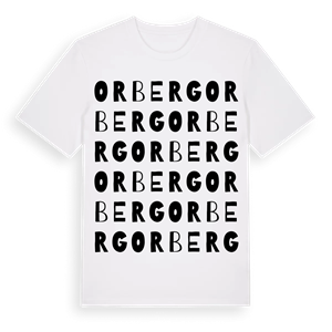 Orberg ordlek t-shirt – ekologisk bomull t-shirt från Pinshirt