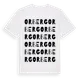 White t-shirt med Orberg ordlek t-shirt
