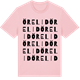 Pink Cotton t-shirt med Örelid ordlek t-shirt