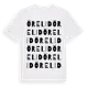 White t-shirt med Örelid ordlek t-shirt