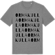 Mid Heather Gray t-shirt med Ormakulla ordlek t-shirt