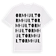 Ormhult ordlek t-shirt
